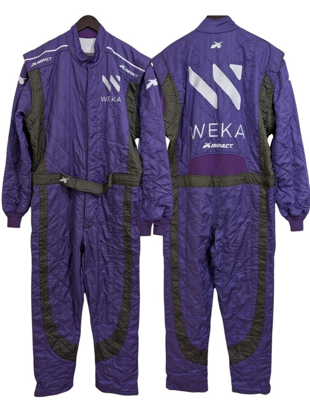 Impact Racing Suit XL WEKA Purple One Piece Driving Fire Suit SFI Certified